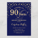 Search for diamond birthday invitations Navy