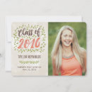 Search for leaves graduation invitations Watercolor
