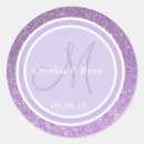 Search for purple glitter wedding stickers Violet