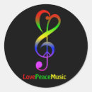 Search for peace love music stickers Hippie
