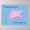 Search for when pigs fly art Blue