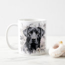 Search for labrador retriever mugs Black and white