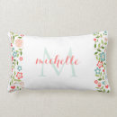Search for teal and coral cushions Pattern
