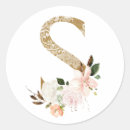 Search for monogram s wedding stickers Floral