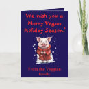 Search for vegan christmas cards Pig