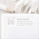 Search for happy easter bunny return address labels Rabbit