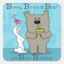 Search for whimsical bird stickers Bunny
