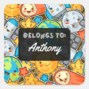 Search for cartoon planets stickers Kawaii