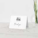 Search for pine tree thank you cards Winter