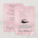 Search for lashes invitations Glitter