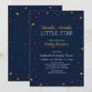 Search for gold star baby shower invitations Twinkle twinkle