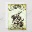 Search for white rabbit invitations Whimsical