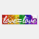 Search for equal rights bumper stickers Love is love