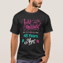 Search for 45th wedding anniversary tshirts Him