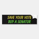 Search for senators bumper stickers Political