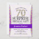 Search for 70th with bling birthday invitations Diamonds