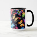 Search for beautiful butterfly mugs Colorful