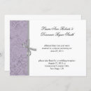 Search for purple and grey wedding invitations Damask