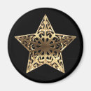 Search for gold star magnets Black and gold