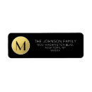 Search for masculine monogram return address labels Elegant
