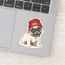 Search for hipster dog stickers Bulldog