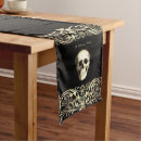 Search for vintage halloween table runners Skull