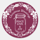 Search for christmas jar stickers Rustic