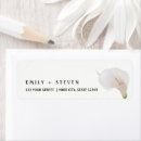 Search for calla lily wedding return address labels Botanical