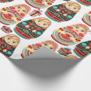 Search for russian christmas wrapping paper Matryoshka