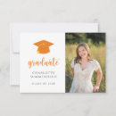 Search for orange graduation invitations Simple