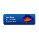 Search for cartoon fish return address labels Animal