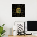 Search for metallic gold foil posters Contemporary