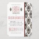 Search for red and black 18th birthday invitations For her
