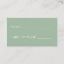 Search for eucalyptus wedding place cards Simple elegant