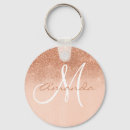 Search for wedding round key rings Rose gold