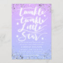 Search for twinkle twinkle little star baby shower invitations Purple