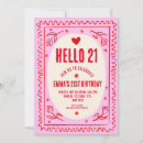 Search for red 21st birthday invitations Aesthetic