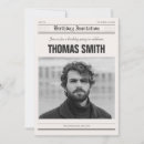 Search for vintage newspaper invitations Minimalist