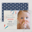 Search for fireworks birthday invitations Blue
