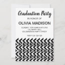 Search for black and white stripe graduation invitations Class of 2024