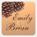 Search for pinecone wedding stickers Autumn