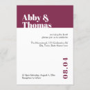 Search for simple red invitations Contemporary