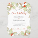 Search for red berries wedding invitations Watercolor