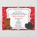 Search for red bandana invitations Cowboy