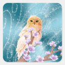Search for owl on branch stickers Blue
