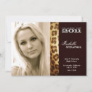 Search for leopard graduation invitations Senior