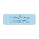 Search for light return address labels Blue