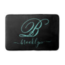 Search for turquoise bath mats Monogrammed