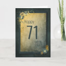 Search for 71st birthday cards Gold