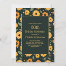 Search for sunflower 60th birthday invitations Floral